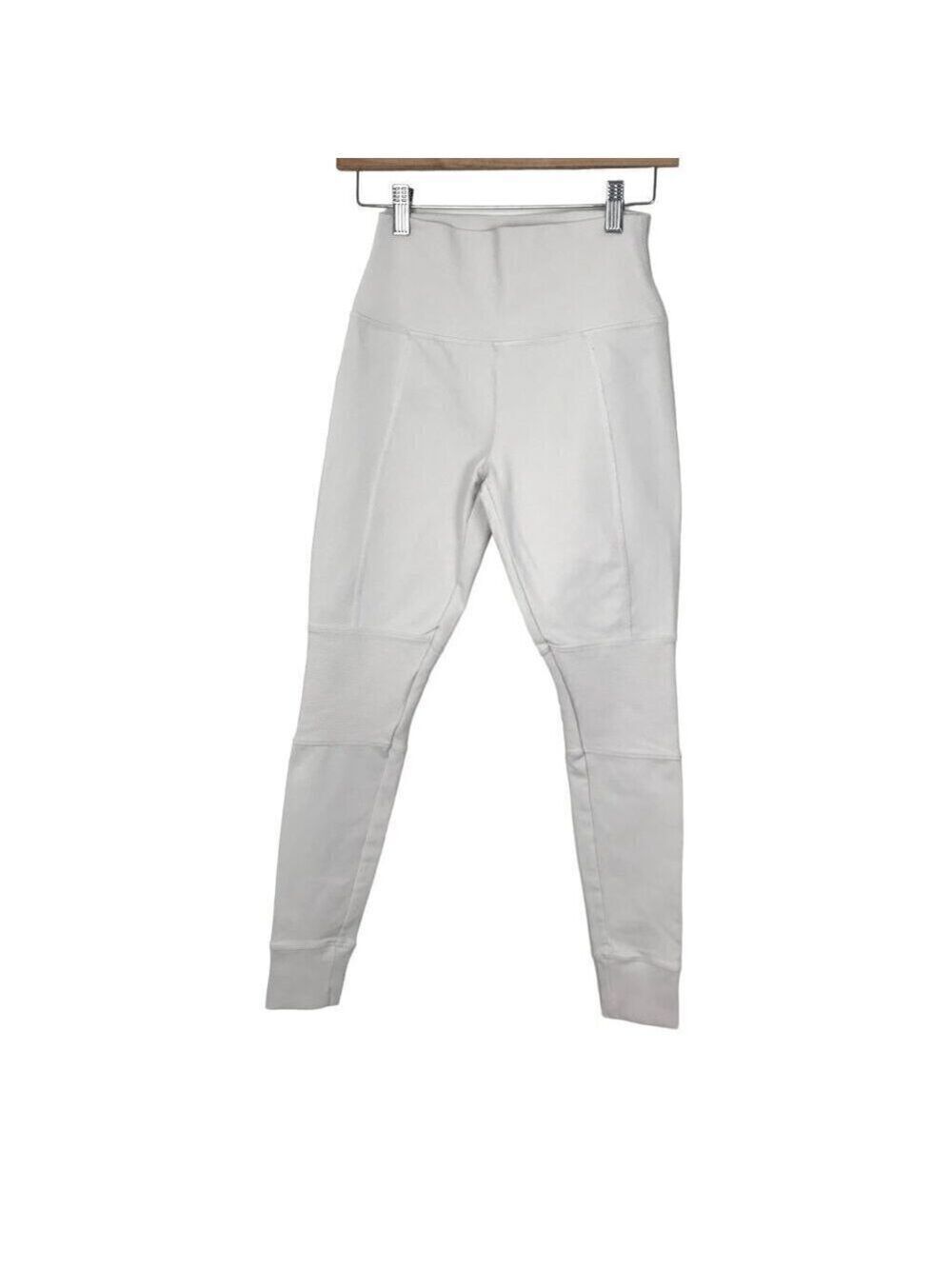 alo High Waisted Cream Coloured Yoga Pants (RN#87370) Size S